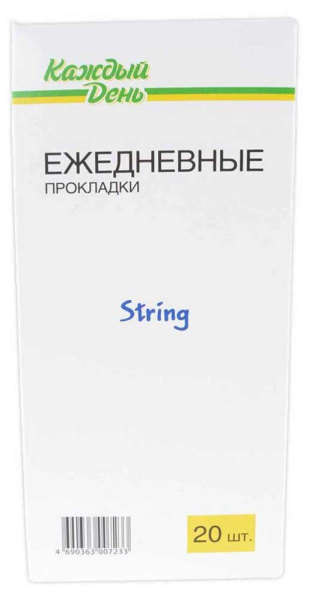 Прокладки ежедневные «Каждый день» String, 20 шт